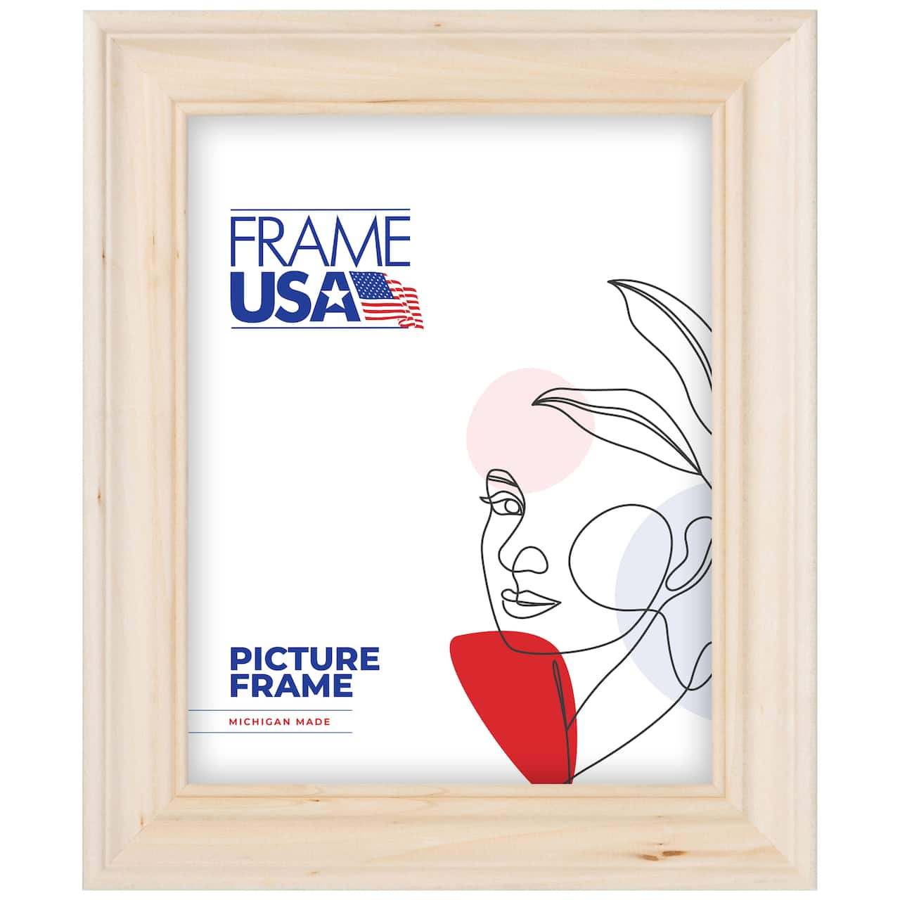 Frame USA Unfinished Profile #1 Single Image Picture Frame